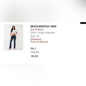 True Religion Becca Bootcut Jeans - Indigo Blue